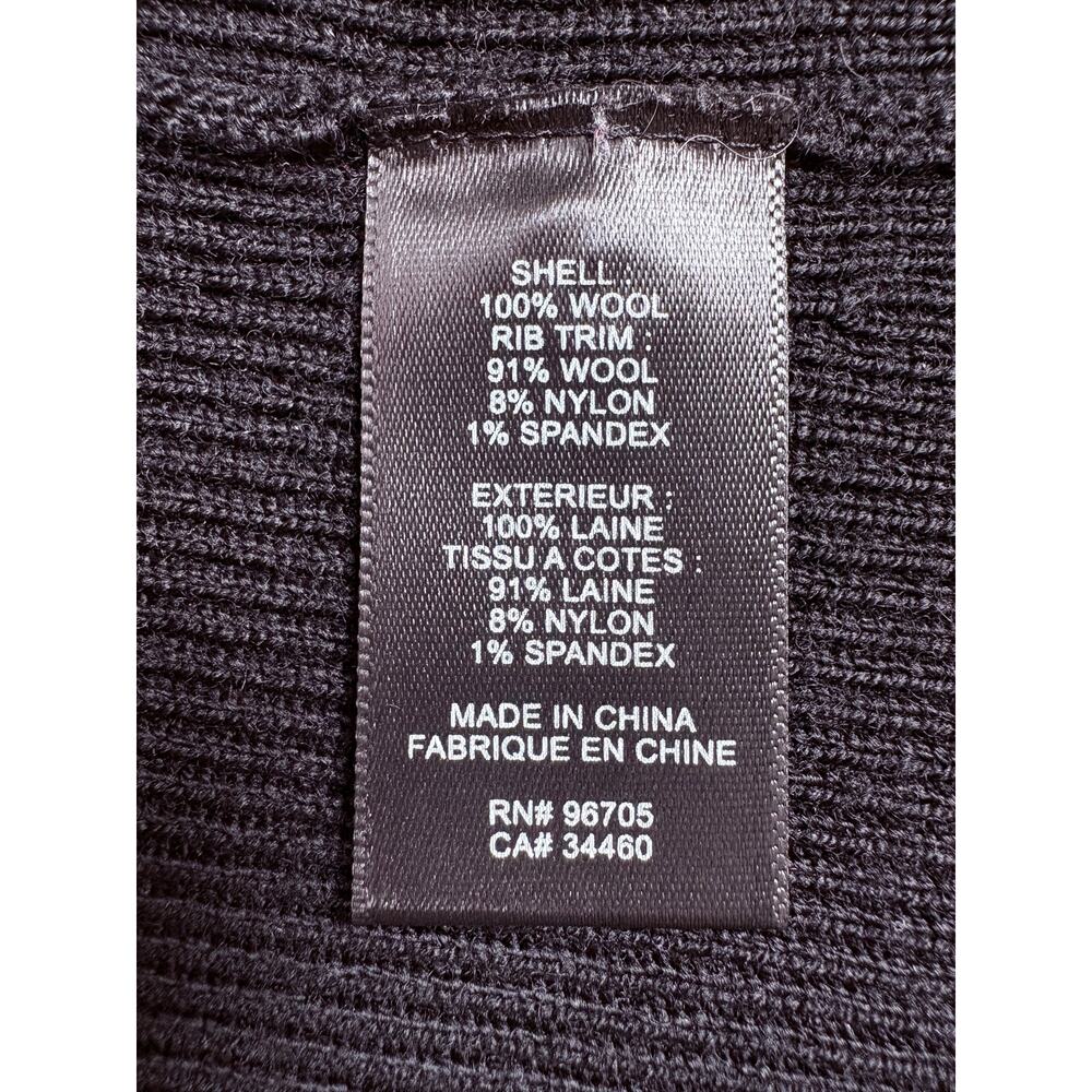 Quiet Luxe Parisian Chic Rebecca Taylor Black Pointelle Wool Cardigan Capsule XS - Picture 13 of 14